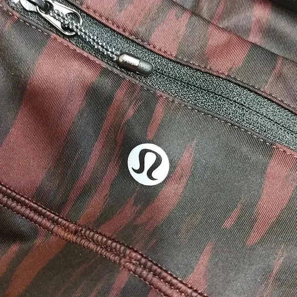 Lululemon Speed Tight IV Bordeau Luxtreme Leggings Womens Size 6 Black Burgundy - Picture 3 of 4